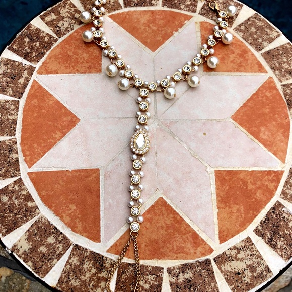 Gold & Pearls Bridal Barefoot Wedding Beach Sandal - Picture 6 of 8